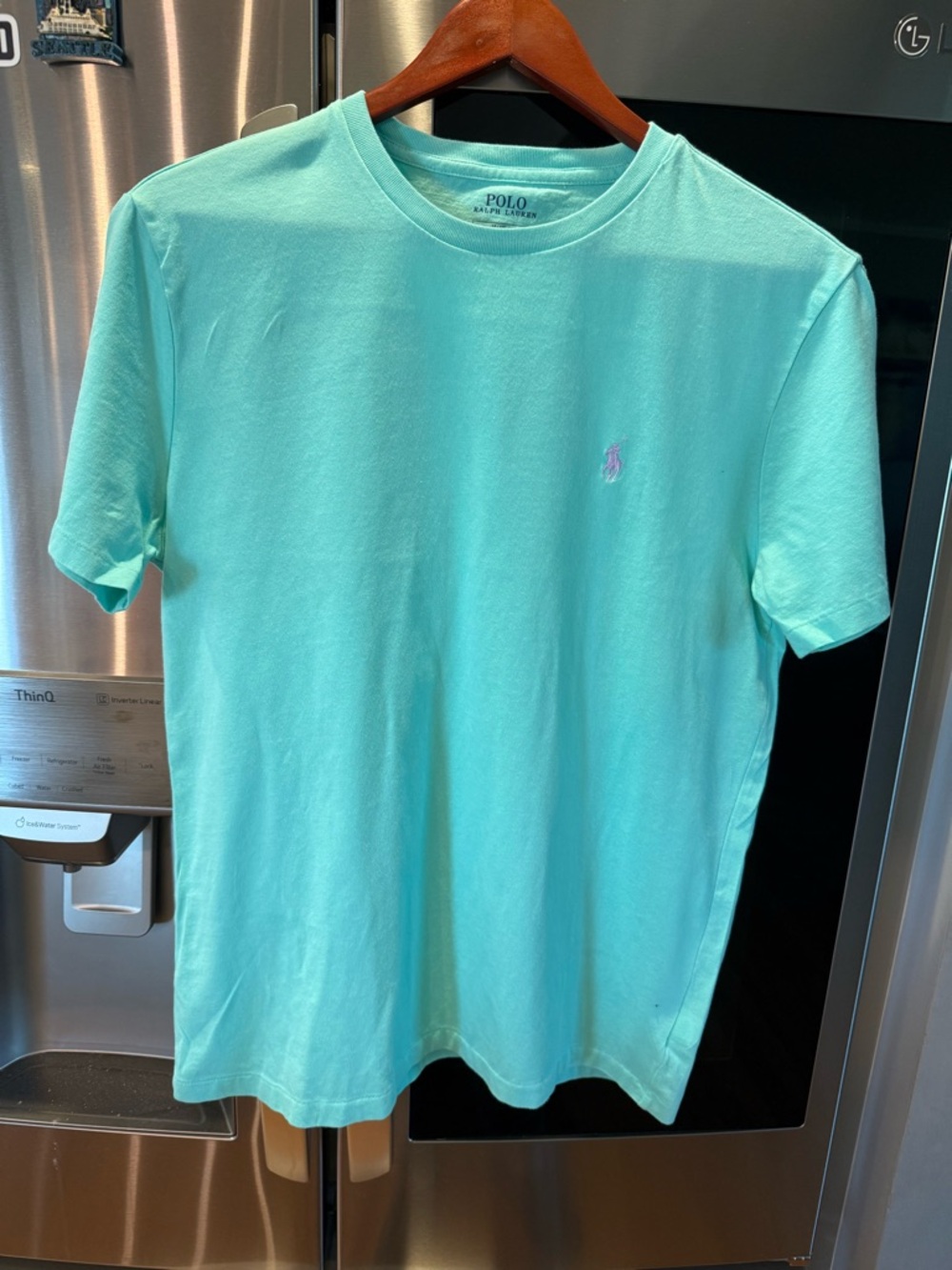 Ralph Lauren Mint Green Crew Neck T-Shirt. Men Medium